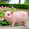 Garden Statue Baby Pig Decorative Garden Figurines Gift, Cute Pig Garden Statue Resin Lawn Ornaments, Durable Farmhouse Animal Sculpture Art Decoration for Home Outdoor Décor