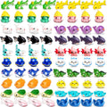 O 120 Pcs Resin Ocean Animal Figurines Ornaments Miniature Ocean Animals Mini Resin Figures Aquarium Ornaments Charms for Fish Tank Decorations Birthday Party Favor Garden Accessories Gift