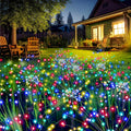 Garden Outdoor Decor Lights, Christmas 2 Pack Solar Garden Lights for Yard Outside Fairy Garden Lights Decorative, Solar Lights for Balcony Patio Garden Decor Yard Pathway Flowerbed Planter